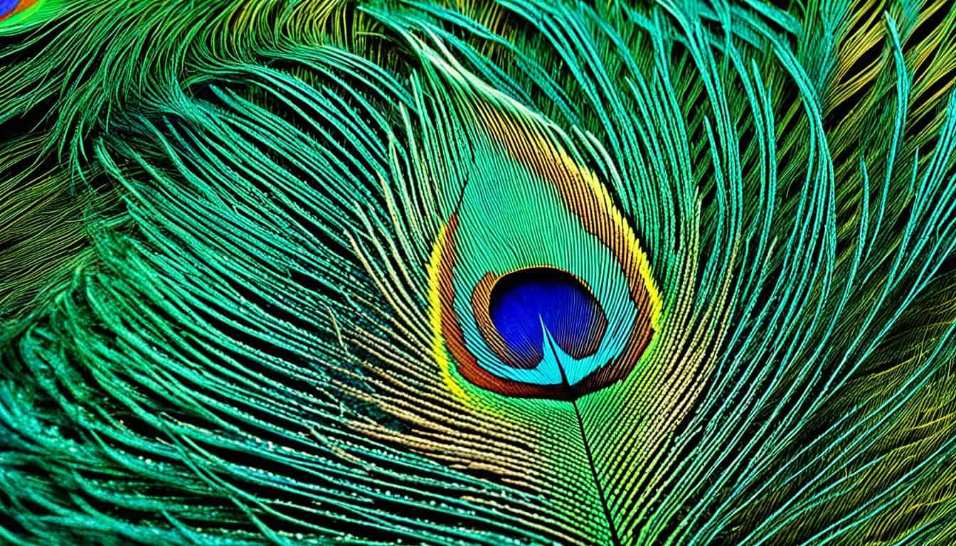 Peacock feather