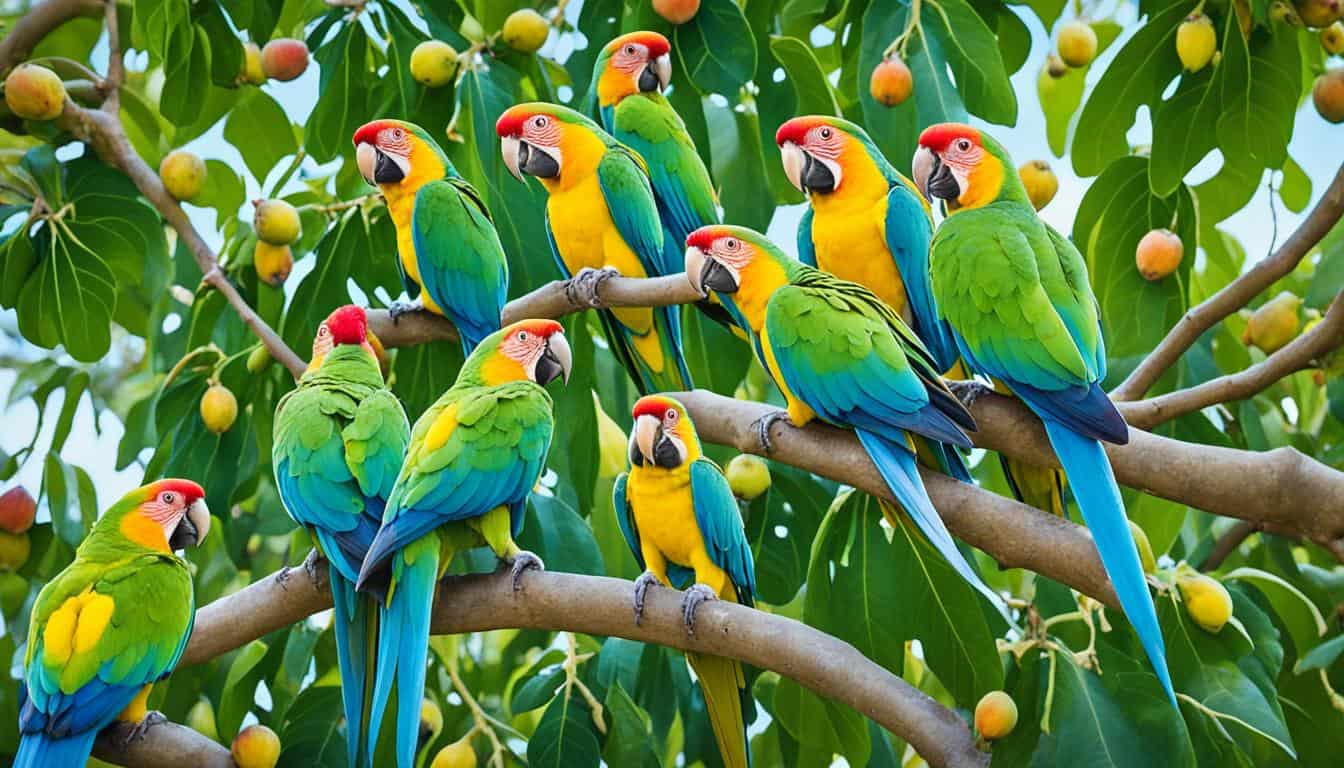 Wild parrots and figs